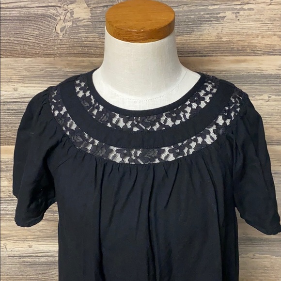 Old Navy Girl's Black Rayon Shift Dress EUC - Picture 3 of 3